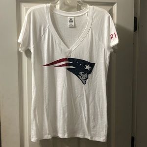 NFL New England Patriots PINK tee NWOT